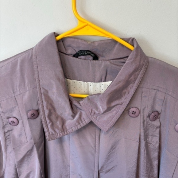 Town & Country Women's Lavender Full Length Trench Coat, Circa 1980s, SZ 9/10 - Picture 3 of 8